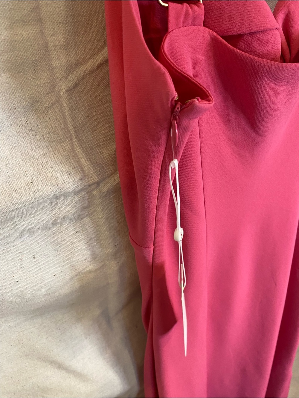 Siena Studio Hot Pink Twist-Front Midi Dress - Picture 7 of 12